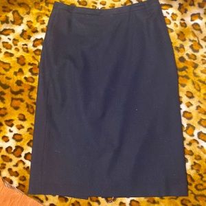 Mid length a line, black skirt, banana republic, size 2